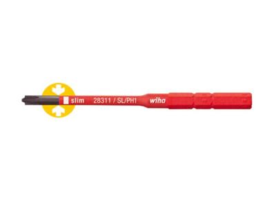 Wiha 2831131 bit slimbit electric plusmin/phillips sl/ph1 x 75 mm - 34587 Wiha 2831131 bit slimbit electric plusmin/phillips sl/ph1 x 75 mm - 34587