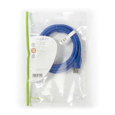 Nedis CCGP61000BU20 Usb 3.0-kabel A Male - A Male 2,0 M Blauw