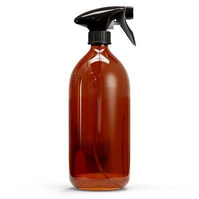 Glazen fles - Bruin (incl. varierende doppen)