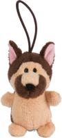 Nici knuffelhanger German Shepherd junior 8 cm pluche bruin - thumbnail