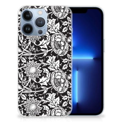 Apple iPhone 13 Pro | TPU Case | Black Flowers Apple iPhone 13 Pro | TPU Case | Black Flowers