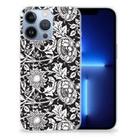 Apple iPhone 13 Pro | TPU Case | Black Flowers - thumbnail
