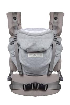 Fysiologische draagzak HoodieCarrier 2 LOVE RADIUS grijs