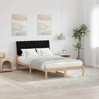 Bedframe met Gevoerd Hoofdgedeelte Bruin 120 x 190 cm - thumbnail