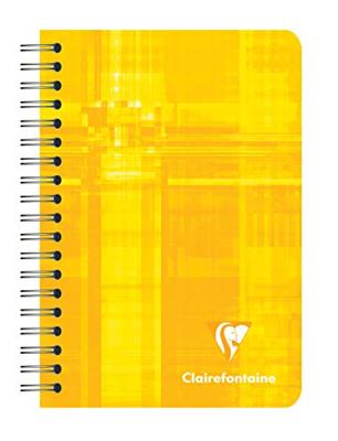 Notitieboek Clairefontaine 95x140mm spiraal lijn assorti | 5 stuks