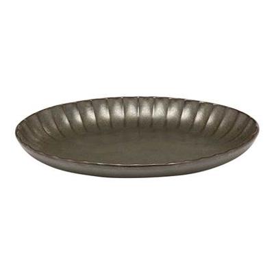 SERAX - Inku - Serveerschaal ovaal diep 22cm groen SERAX - Inku - Serveerschaal ovaal diep 22cm groen