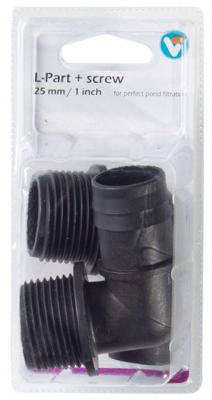 Kniestuk met schroefdraad l-part met screw 25 mm / 1 inch Velda - Velda