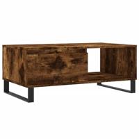 Salontafel 90x50x36,5 cm bewerkt hout gerookt eikenkleurig - thumbnail
