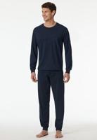 Schiesser Schiesser Heren Pyjama Long darkblue 182196 58/3XL - thumbnail