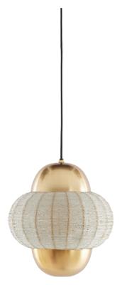 Light & Living Hanglamp 'Cetara' Kralen, 26cm, kleur Zilver/Brons