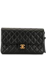 Chanel Pre-Owned diamond quilted chain backpack - Black - thumbnail