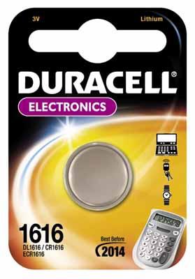 Duracell Knoopcel CR1616 3 V 1 stuk(s) 45 mAh Lithium DL1616