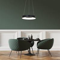 Steinhauer Led hanglampRinglede Ø 48cm zwart - 2695ZW - thumbnail