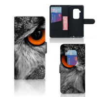 Motorola One Zoom Telefoonhoesje met Pasjes Uil - thumbnail