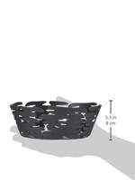 Alessi Barket Schaal zwart RVS 18 cm - thumbnail