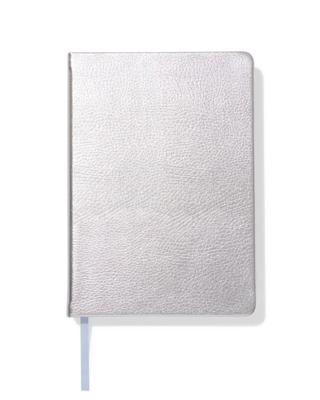 HEMA Notitieboek A5 gelinieerd ribbel (zilver)