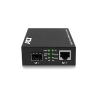 ACT AC4451 netwerk media converter 1000 Mbit/s Multimode, Single-mode Zwart - thumbnail