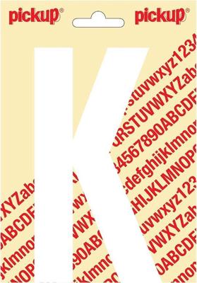 Plakletter Nobel Sticker letter K wit Pickup - Pickup Plakletter Nobel Sticker letter K wit Pickup - Pickup