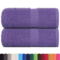 VidaXL Zeepdoekjes 2 st 30x30 cm 360 g/m² 100% katoen paars - thumbnail