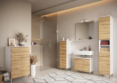 Germania Torrance Badkamerkast Small Wit | Eiken
