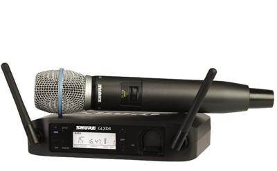 Shure GLXD24E/B87A-Z2 draadloos handheld systeem (2.4 GHz)