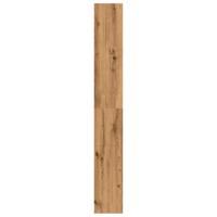 Boekenkast 80x24x176 cm bewerkt hout artisanaal eikenkleurig - thumbnail