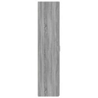 Hoge kast 45x42,5x185 cm bewerkt hout grijs sonoma eikenkleurig - thumbnail