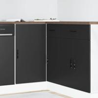 Onderkast Lyon bewerkt hout zwart - thumbnail