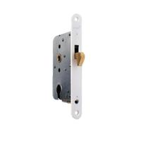 Mauer dag- en nacht schuifdeurslot haakschoot - doornmaat 50 mm - 1134 PZ - wit gelakt - thumbnail