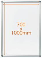 Kliklijst Nobo Premium Plus 70x100cm aluminium - thumbnail