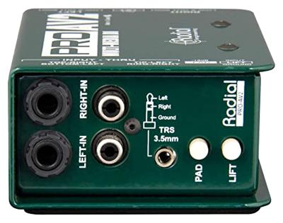 Radial ProAV2 Multimedia passieve stereo DI-box - thumbnail