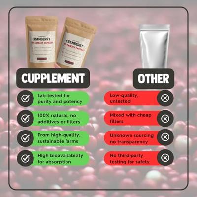 Cranberry supplementen - 60 Capsules