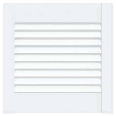 VidaXL Kastdeur met lamellen 39,5x39,4 cm massief grenenhout wit VidaXL Kastdeur met lamellen 39,5x39,4 cm massief grenenhout wit