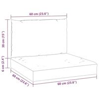 VidaXL Palletkussens 2 st oxford stof heldergroen - thumbnail