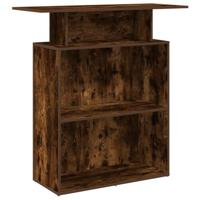 Receptiebalie 100x40x104 cm bewerkt hout gerookt eikenkleurig - thumbnail