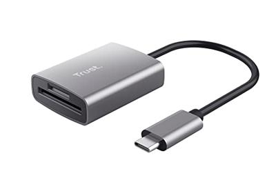 Trust Dalyx Snelle USB-kaartlezer van aluminium