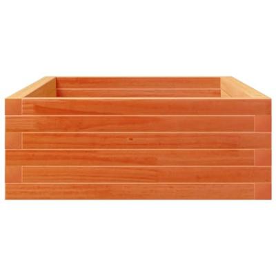 Plantenbak 110x60x23 cm massief grenenhout wasbruin
