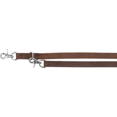 TRIXIE HONDENRIEM RUSTIC VERSTELBAAR VETLEER DONKERBRUIN 100X2,5 CM - thumbnail