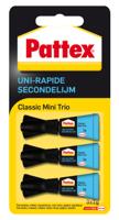 Pattex Secondelijm 1gr Classic 3 stuks - thumbnail