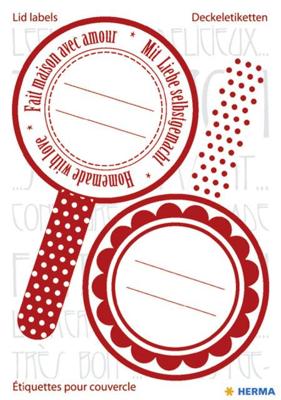 Etiket herma 15446 keuken new look rood | 10 stuks
