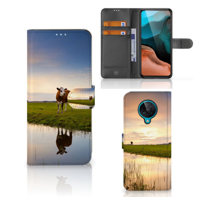 Xiaomi Poco F2 Pro | Telefoonhoesje | Met pasjeshouder | Koe