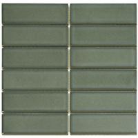 Mozaiek Barcelona Rechthoek Glanzend Forest Green 4,5x1,5 - thumbnail