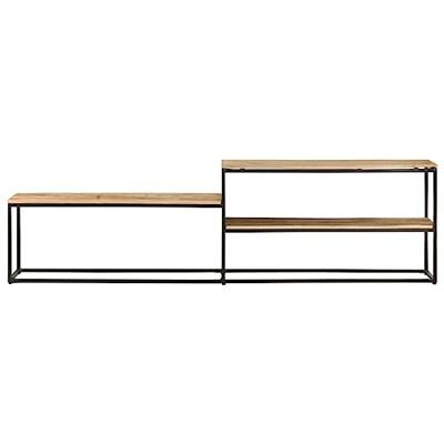 Tv-meubel 180x30x50 cm ruw mangohout