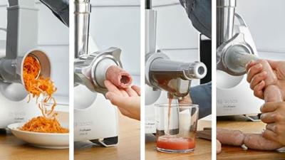 Bosch Haushalt ProPower MFW68660 Vleesmolen 800 W Zwart, Zilver