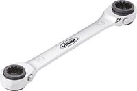 Vigor V3607 V3607 Dubbele ringsleutelratelset Sleutelbreedte (metrisch) 12 - 13 mm - thumbnail