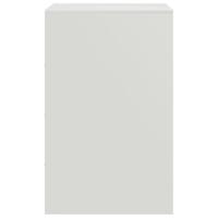 Nachtkastjes 2 st 34,5x39x62 cm staal wit - thumbnail