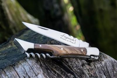 Laguiole Style de Vie Zakmes met Kurkentrekker - Olijfhout