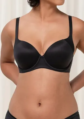 T-shirt Bh met beugels - Body Make-Up Soft Touch WP EX - Beugel bh met naadloze soft cups - Met vulling - Voorgevormd - 90D - Zwart - 90D - 90D -