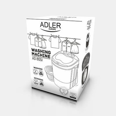 Adler AD 8051 wasmachine Bovenbelading 3 kg Blauw, Wit - thumbnail