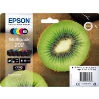 Epson Inktcartridge T02E7, 202 Origineel Combipack Zwart, Foto zwart, Cyaan, Magenta, Geel C13T02E74010 - thumbnail